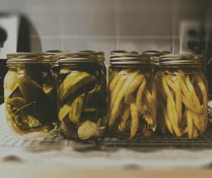 Pickling fresh vegetables is a great way of preserving food off-grid