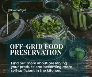 Off-grid food preservation