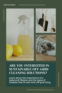 Are you interested in sustainable off-grid cleaning solutions