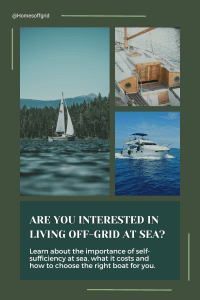 Are you interested in living off-grid at sea?