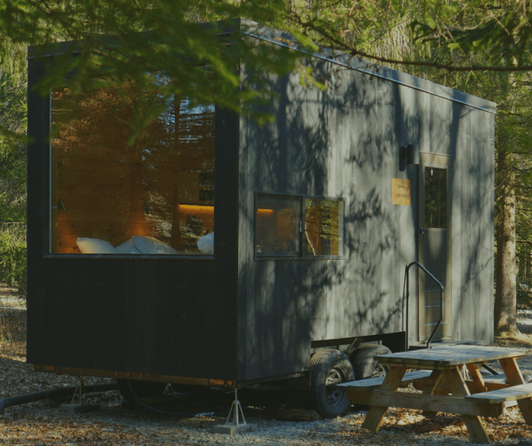 Illustration of Off Grid Homes With Many Windows