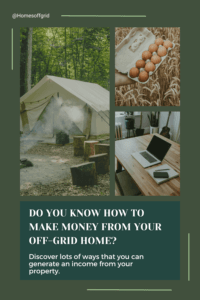 Do you know how to make money from your off-grid home?