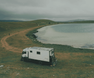 Books on nomadic off-grid living include overlanding, vanlife, canal boats and sailing!
