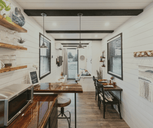 A converted shipping container can be fitted out in various ways, creating beautiful alternative homes