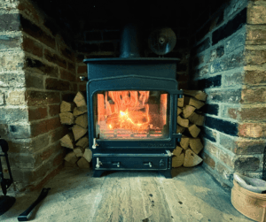 Practice off-grid life with things like log burners and solar energy