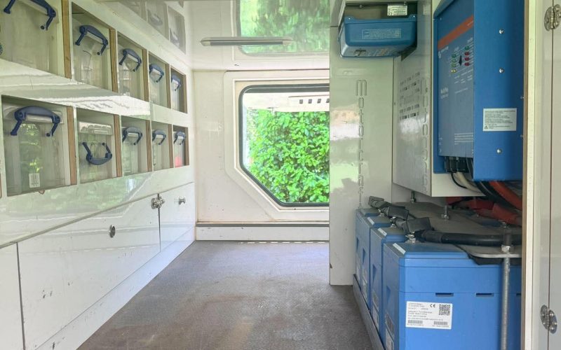 Large garage with electrical system