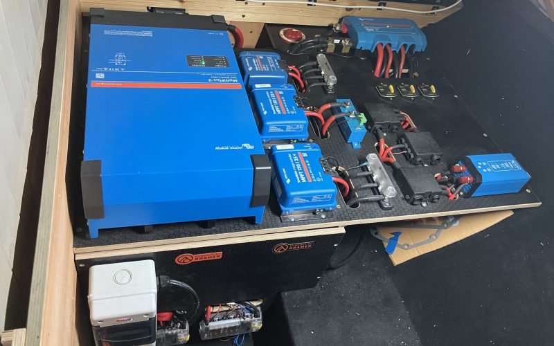 Powerful Victron electrical system, supplied and fitted by Roadtrip Industries