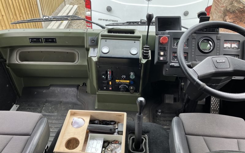 Cab interior from inside